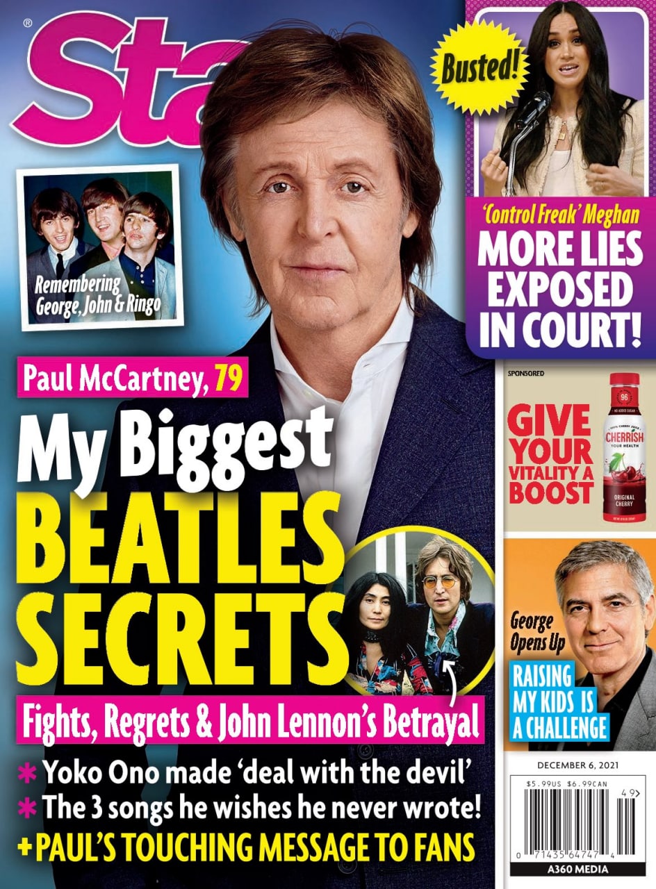 【PDF格式电子杂志】Star Magazine USA December 6 2021 Paul McCartney, 10.7M